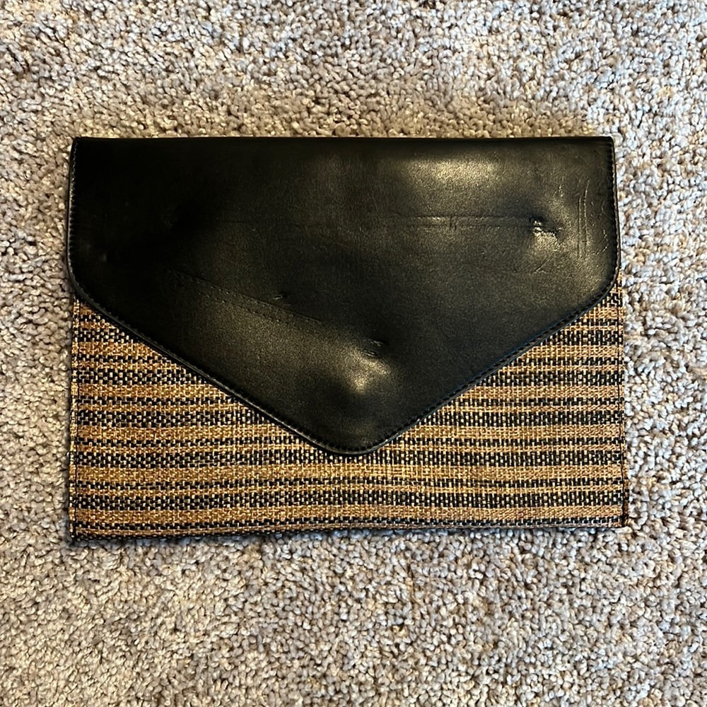 Capelli of New York Weaved Clutch